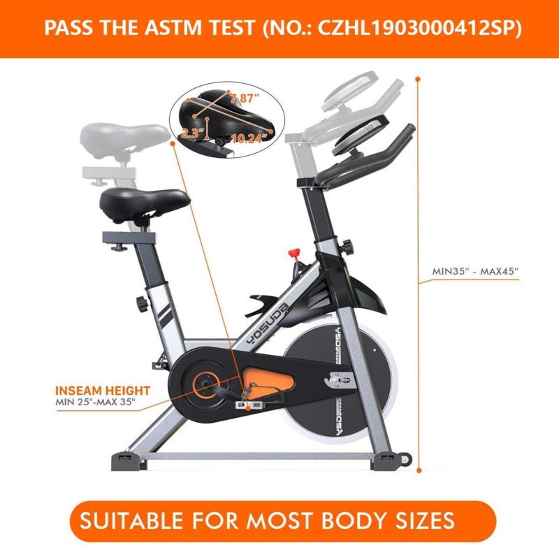 spinning bike dimensions