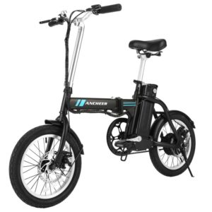 ANCHEER Folding Electric Bike, 16 Inch Collapsible Electric Commuter Bike Ebike with 36V 8Ah Lithium Battery