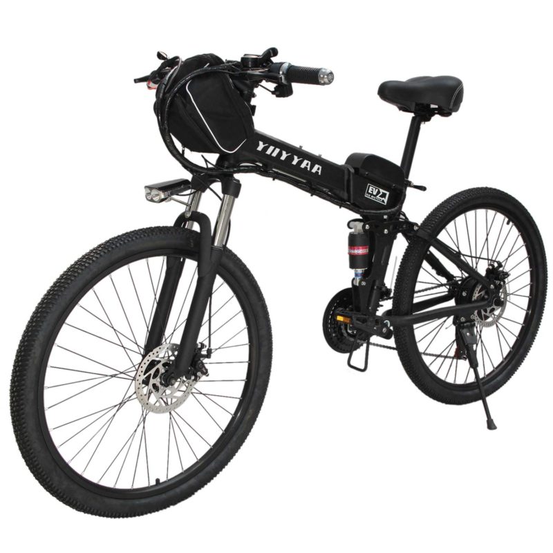 CLIENSY New 26-inches Electric Bike 500W Folding E-Bike