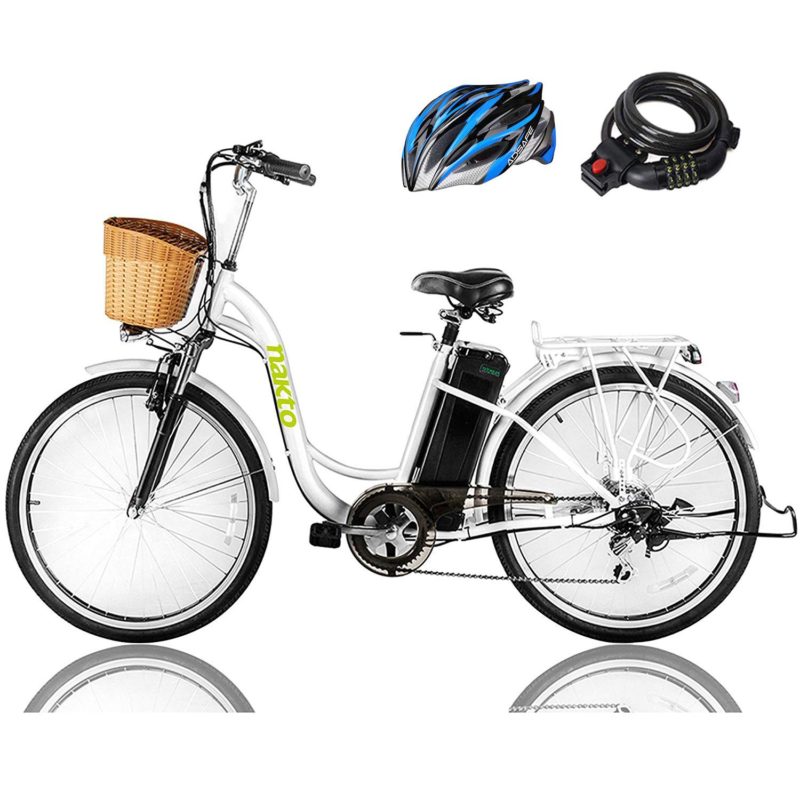 NAKTO 26-inches 250W Cargo Electric Bicycle