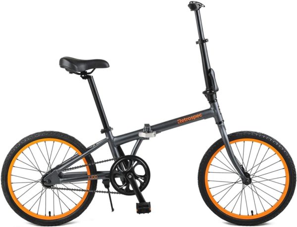 Retrospec Judd Single-Speed Folding Bike with Coaster Brake