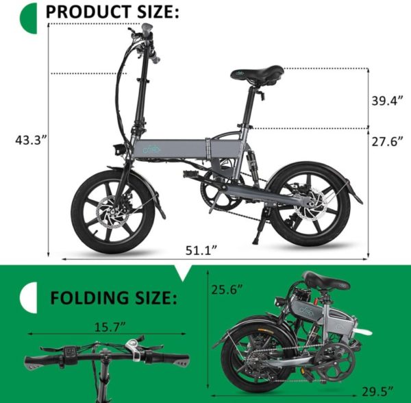 FIIDO D2S Folding EBike-size