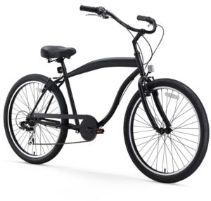 sixthreezero Men's in The Barrel 7-Speed Beach Cruiser Bicycle