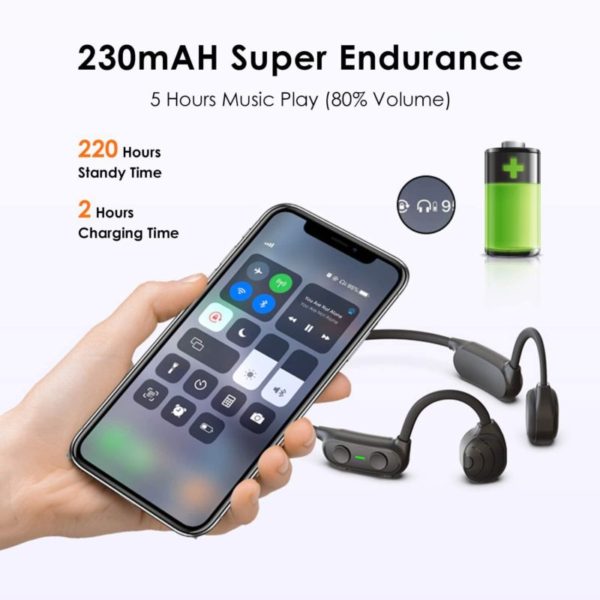 Bone Conduction Headphones battery