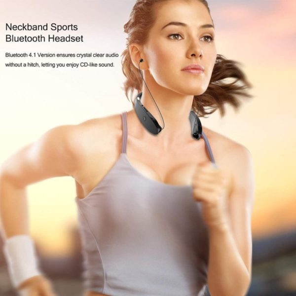 Foldable Bluetooth Headset neckband sports