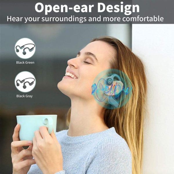 IYY Bone Conduction Headphones Wireless Bluetooth Earphones open ear design