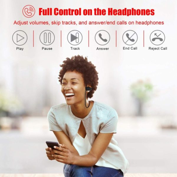 LETSCOM Bluetooth Headphones Control