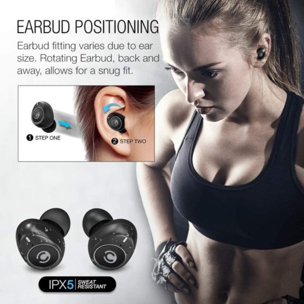 Purity True Wireless Earbuds earbunds position