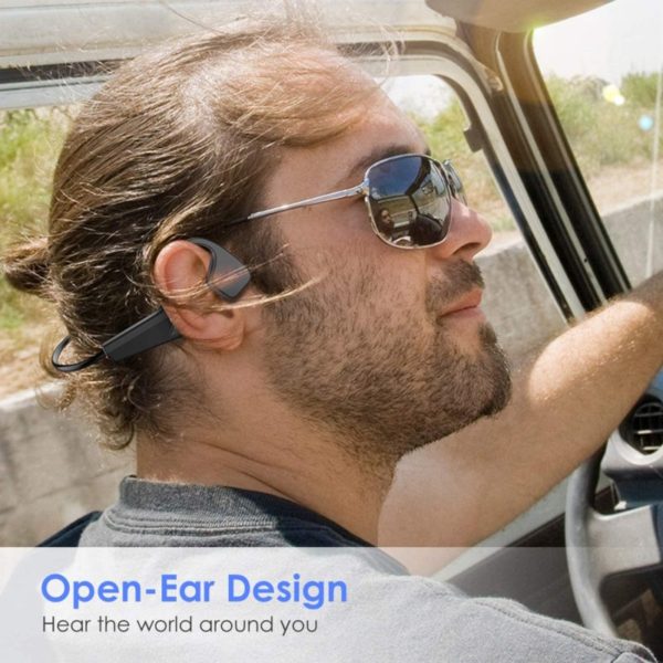 ViFun Bone Conduction Headphones opn ear