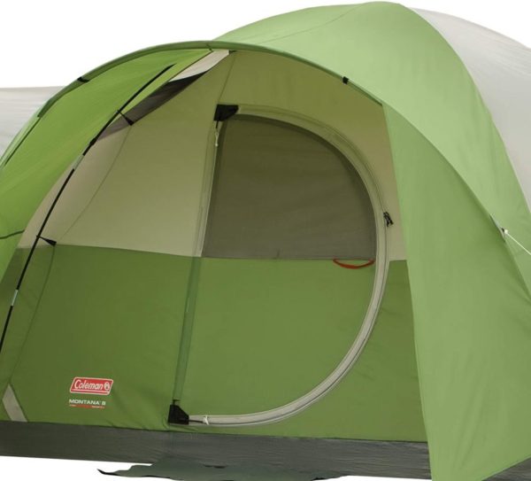 Coleman 8-Person Tent for Camping door