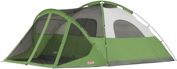 Coleman Dome Tent with Screen Room out side