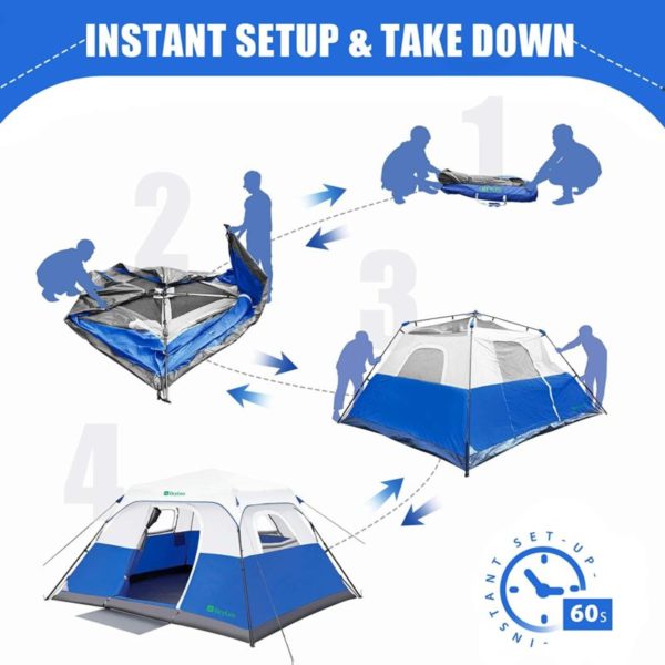 REYLEO Camping Tent set up