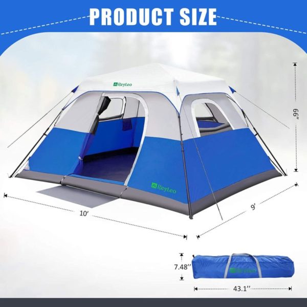 REYLEO Camping Tent size