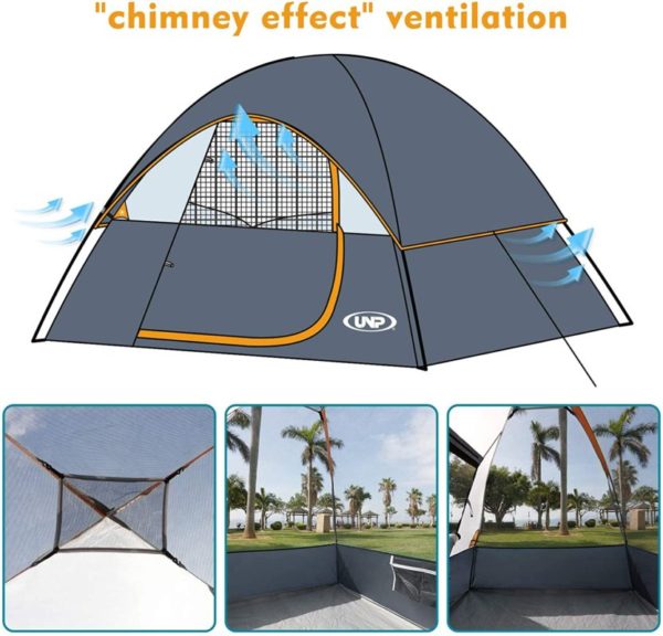 unp Camping Tent 3 Person ventilation